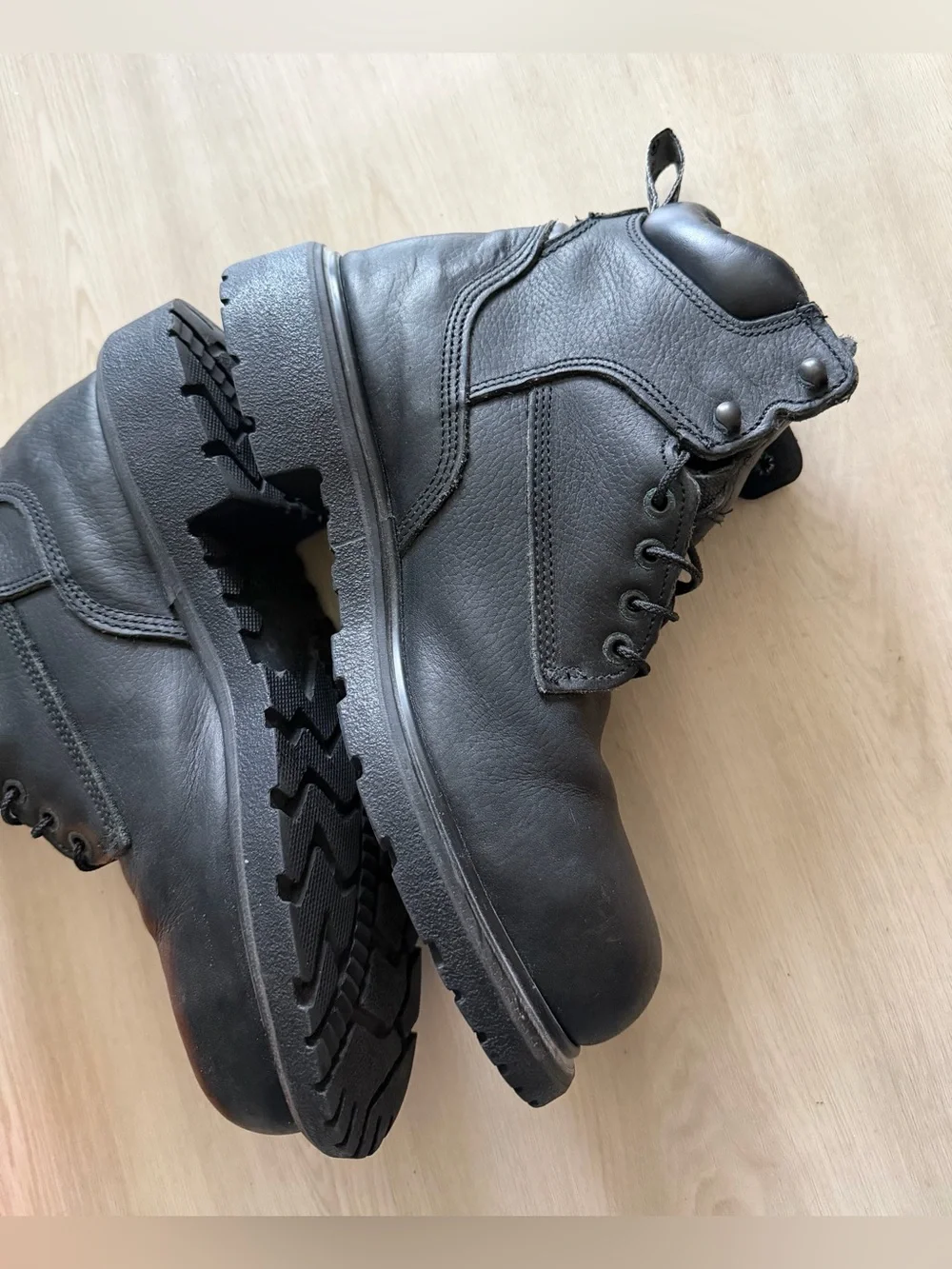 Red Wing 2213 Steel Toe Work Boots Black Leather Sz 10